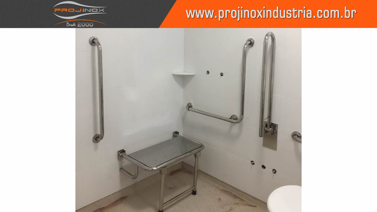 Barra para Acessibilidade em Aço Inox Imagem