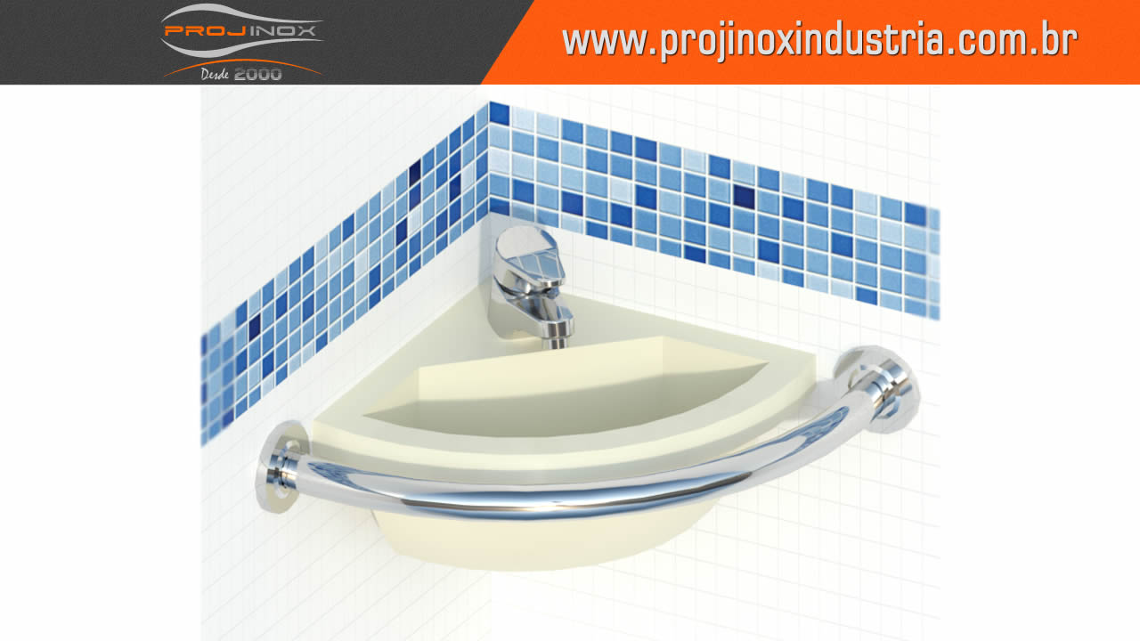 Barra de Apoio Inox para Banheiro Imagem