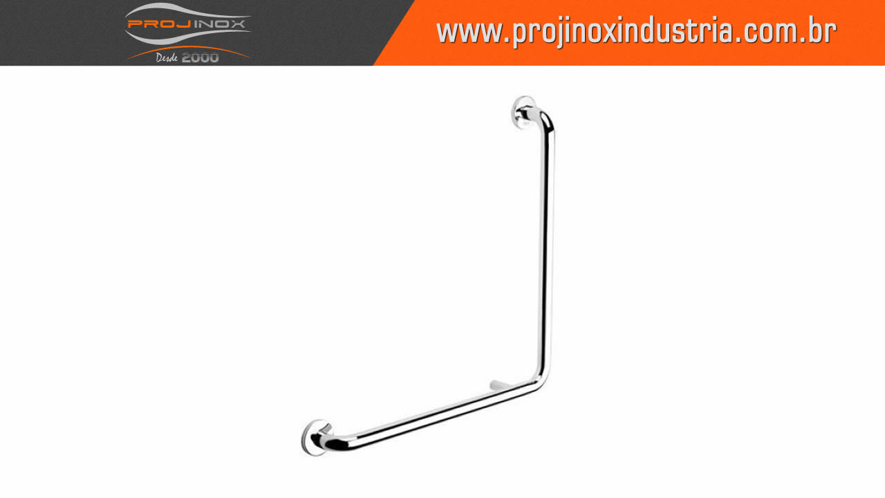 Barra de Apoio Inox para Lavatório de Canto Imagem