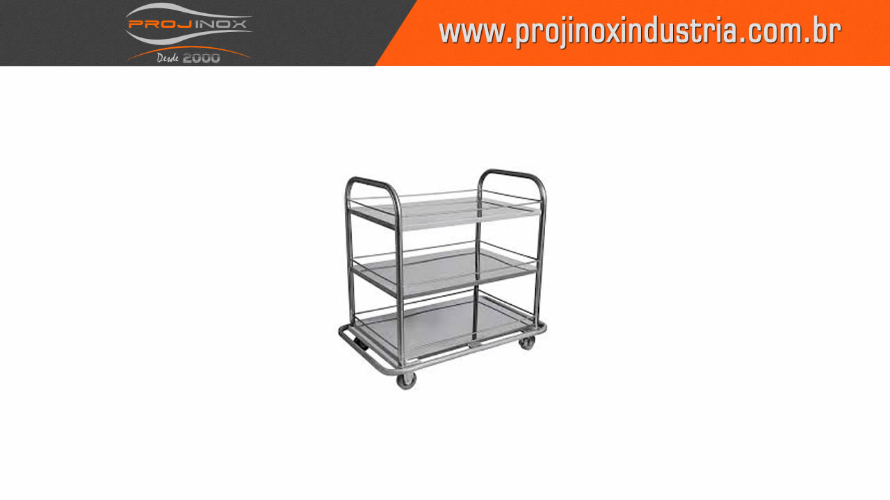 Carrinho para Cozinha Inox Imagem