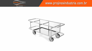 Carrinho Plataforma Inox Imagem