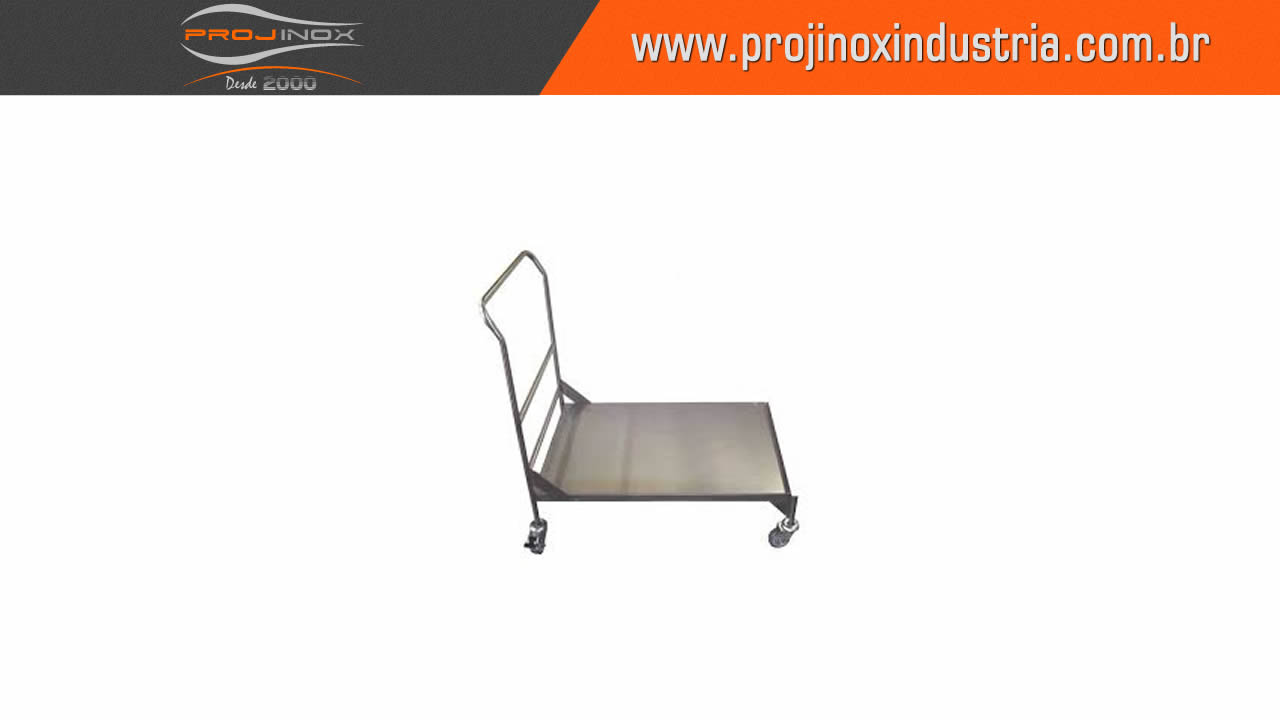Carrinho Plataforma Inox Imagem