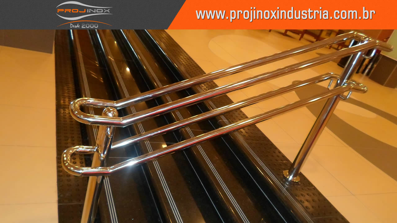 Corrimão Inox Conforme Norma ABNT Imagem