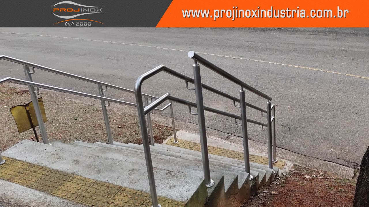 Corrimão Inox Conforme Norma ABNT Imagem