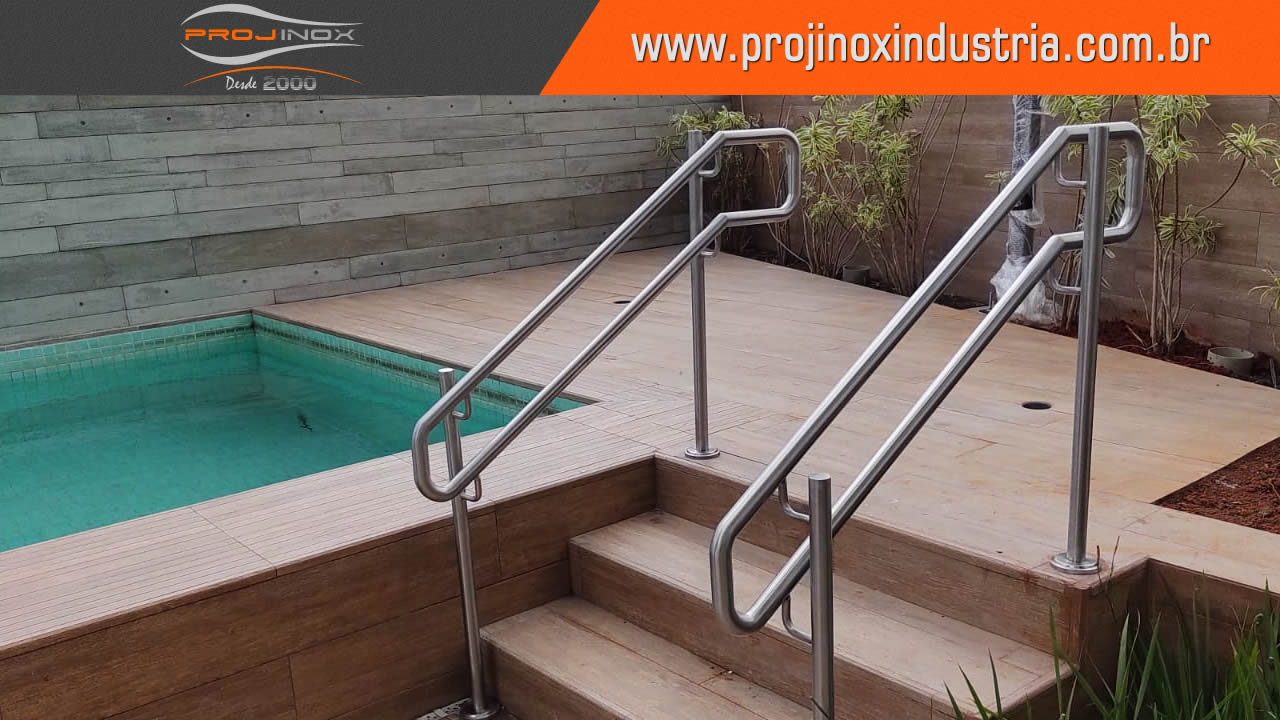 Corrimão Inox Conforme Norma ABNT Imagem