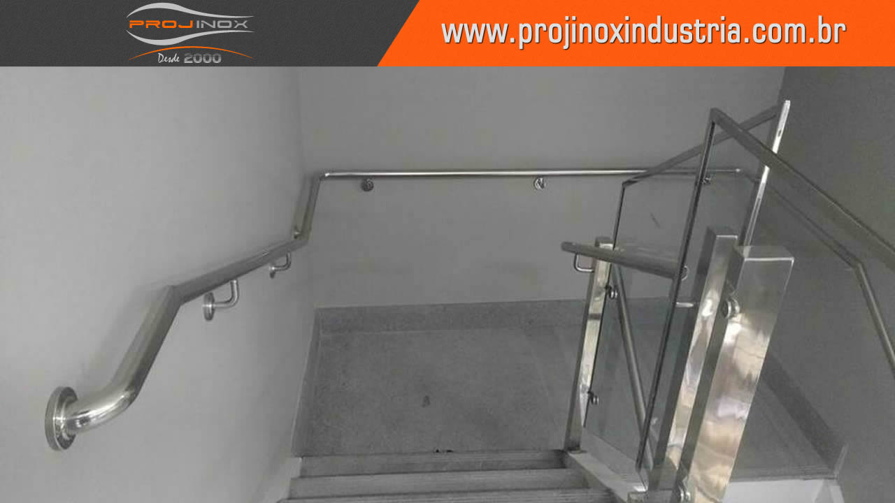 Corrimão Inox Conforme Norma ABNT Imagem