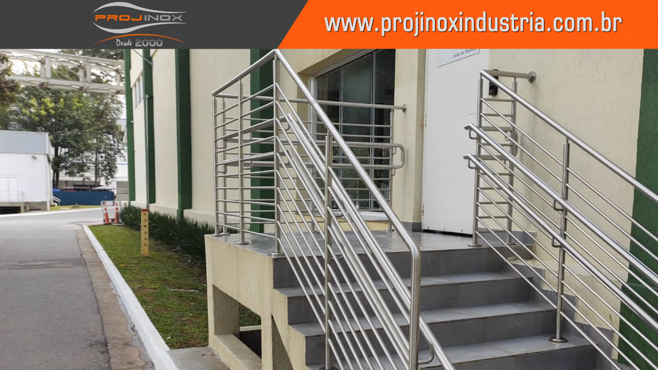 Corrimão Inox Conforme Norma ABNT Imagem