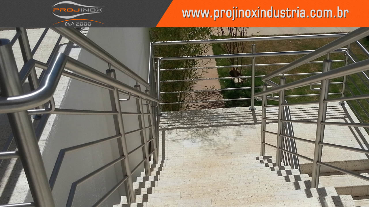 Corrimão Inox Conforme Norma ABNT Imagem