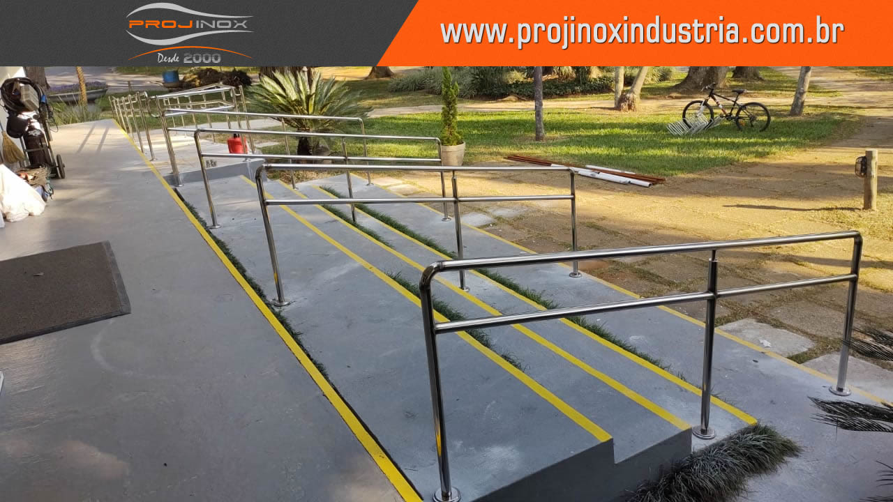 Corrimão Inox Conforme Norma ABNT Imagem