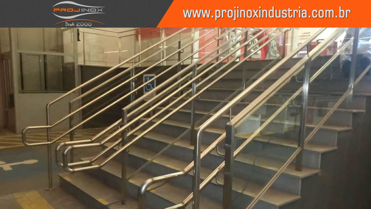 Corrimão Inox Conforme Norma ABNT Imagem