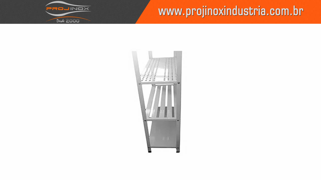 Estante Inox Gradeada Imagem