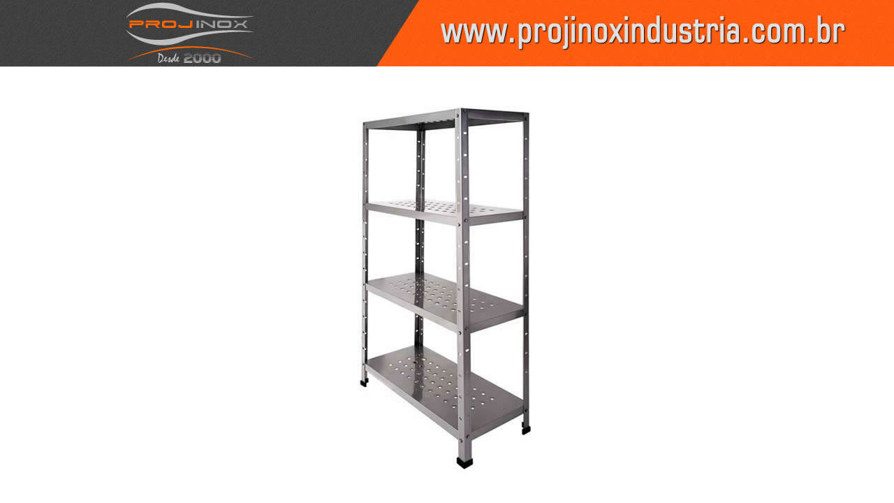 Estante Inox Perfurada Imagem