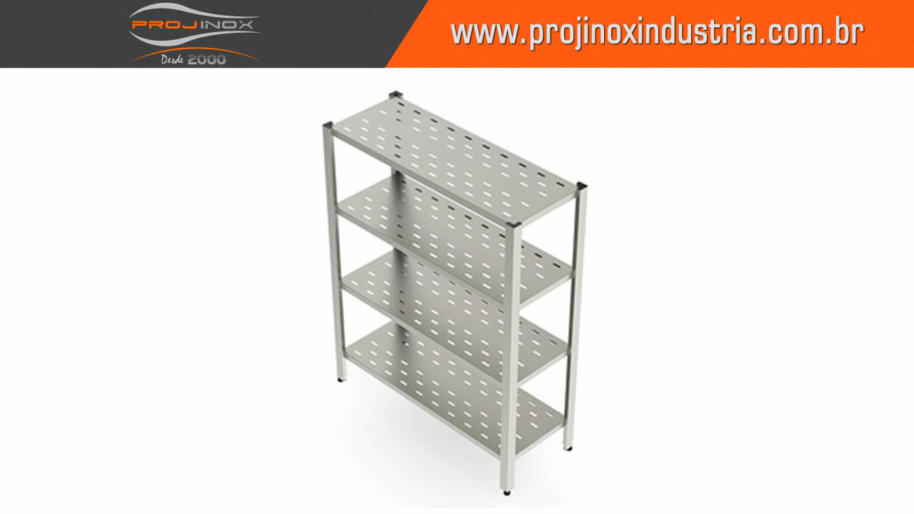 Estante Inox Perfurada Imagem