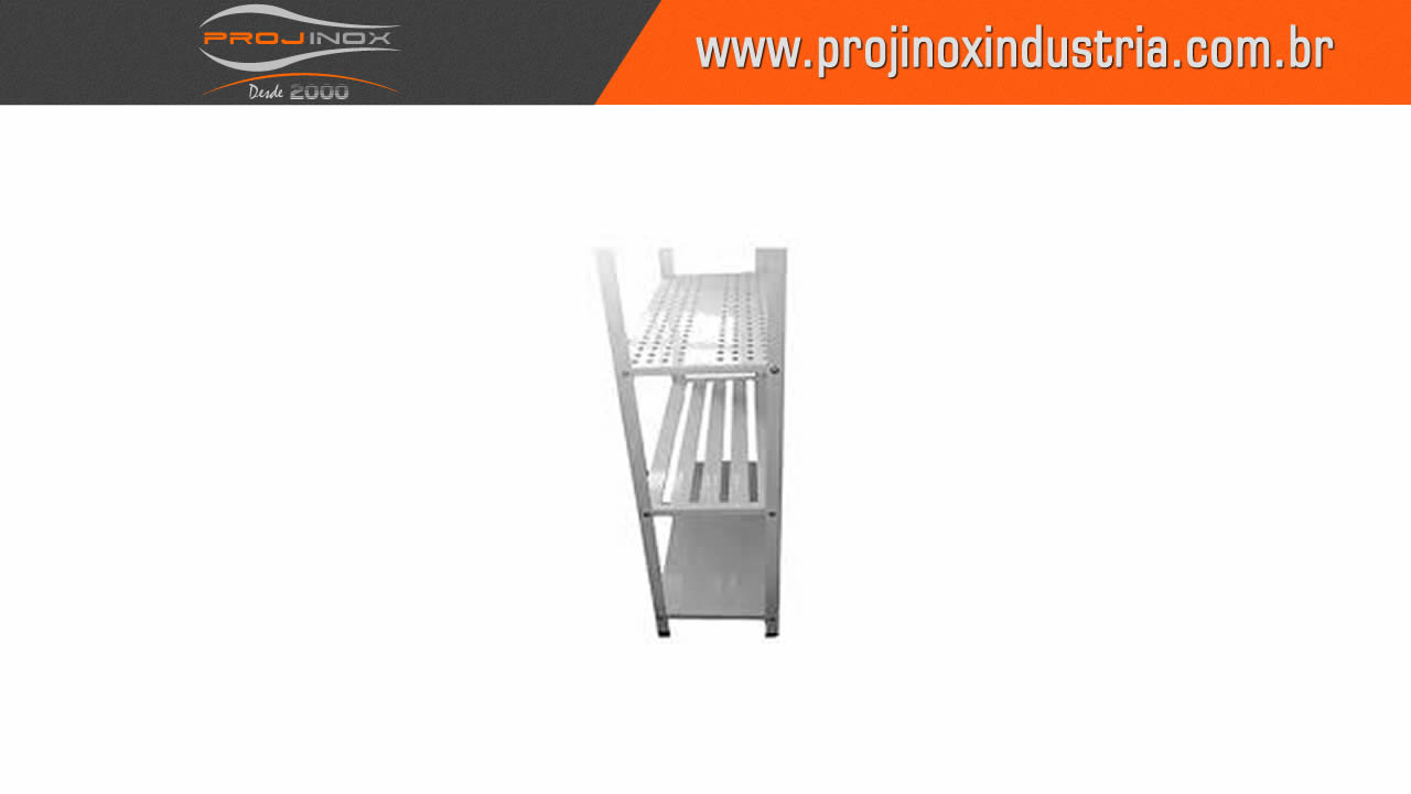 Estante Inox Perfurada Imagem