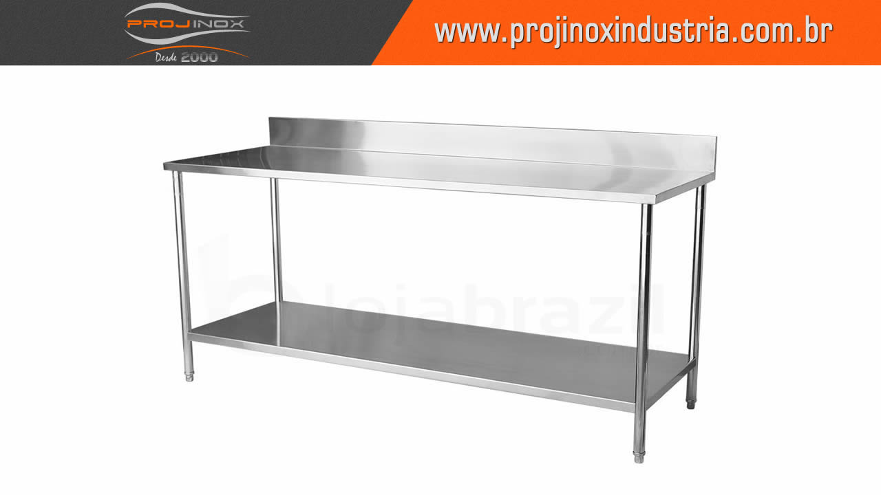 Mesa de Aço Inox para Cozinha Imagem