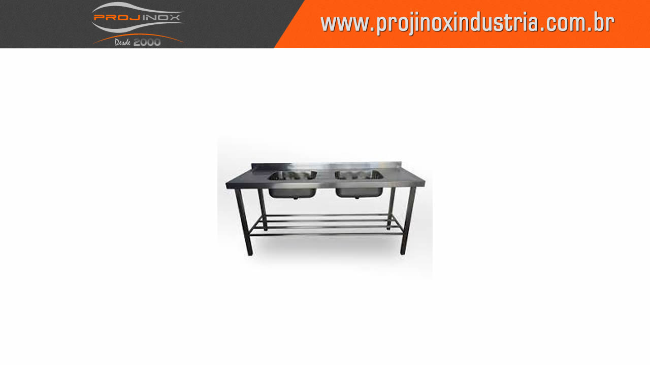 Pia Com Cuba Inox Imagem