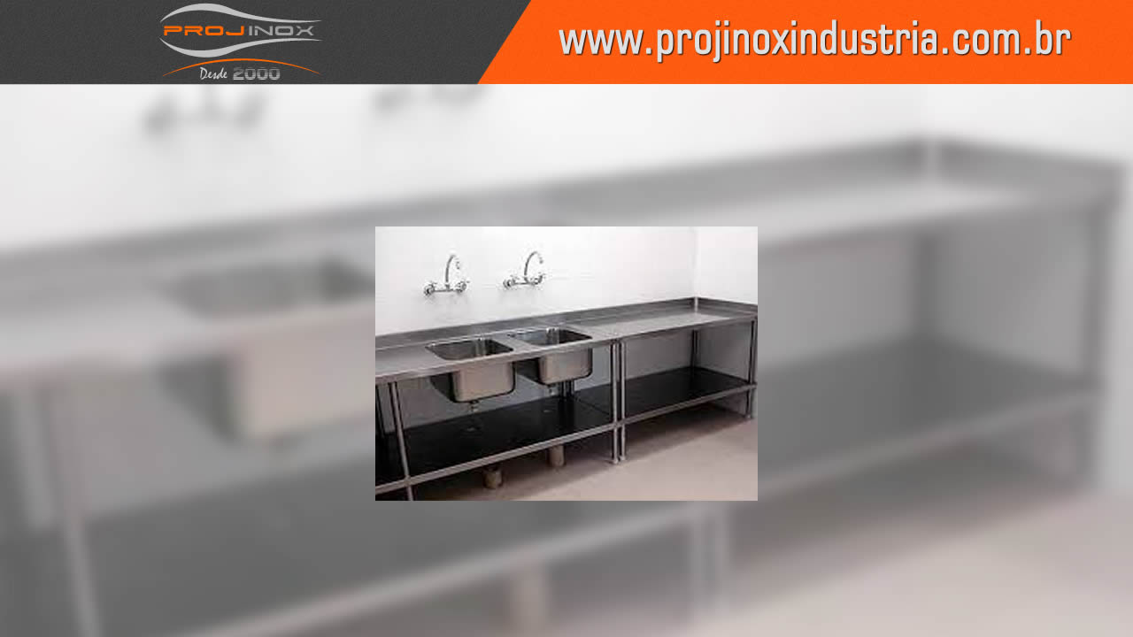 Pia Com Cuba Inox Imagem