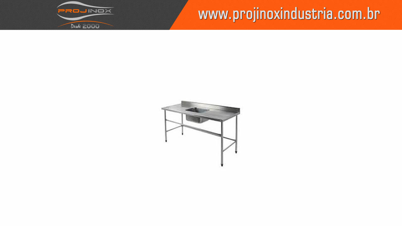 Pia Com Cuba Inox Imagem