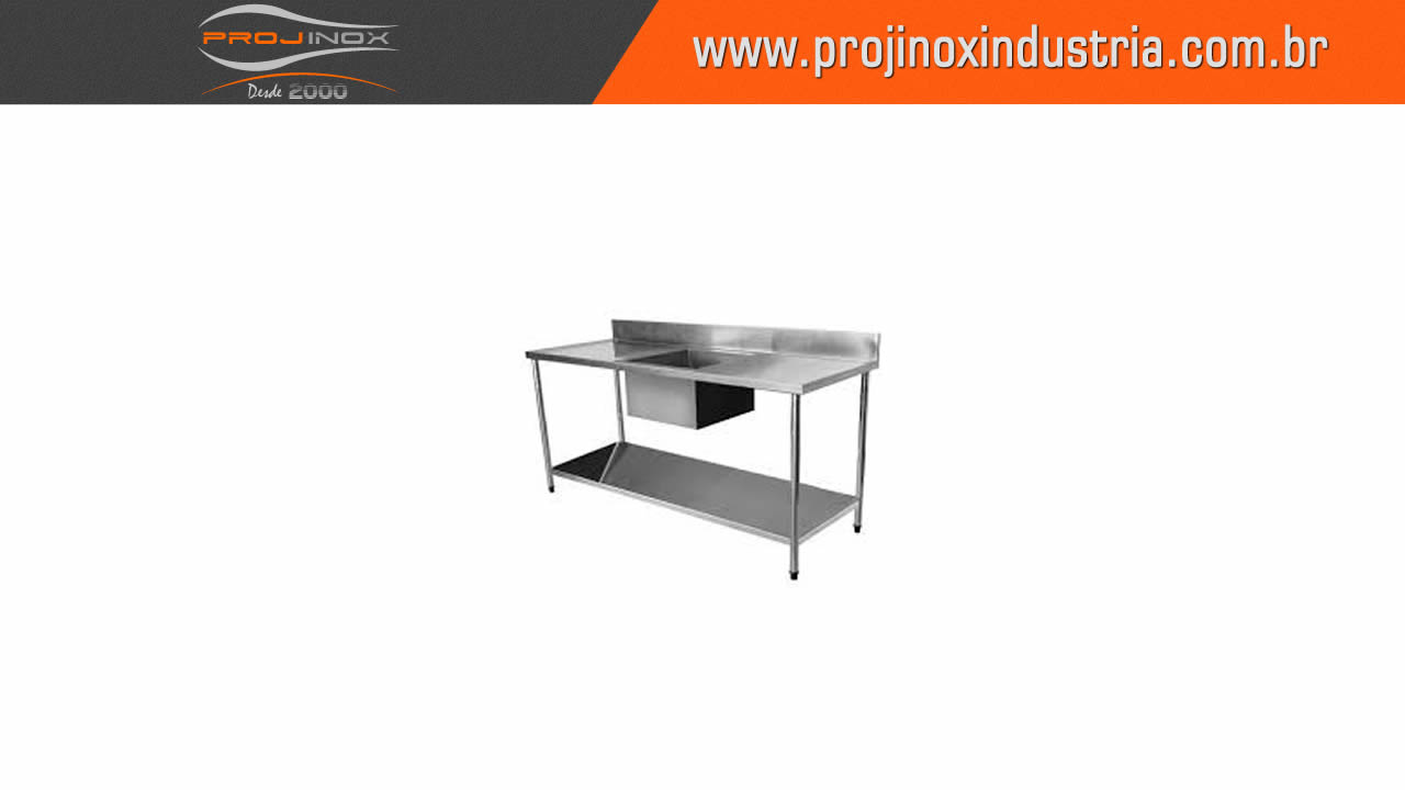 Pia Com Cuba Inox Imagem
