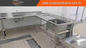 Pia Com Cuba Inox Imagem