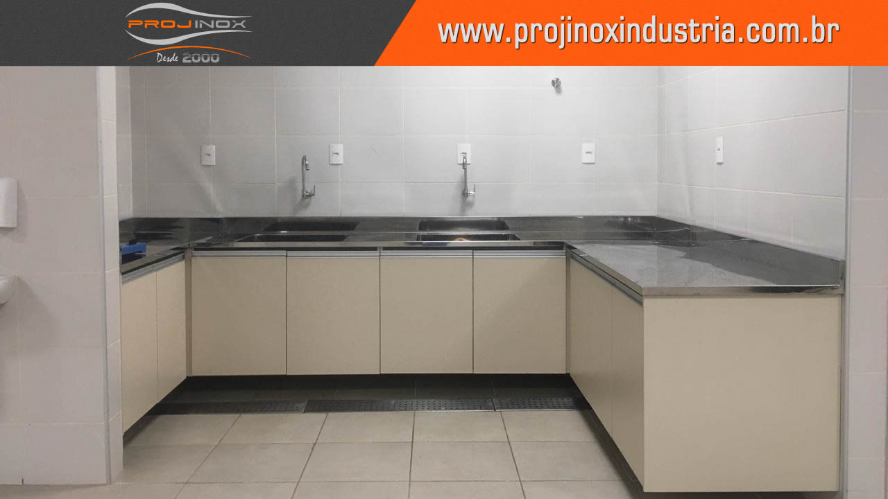 Pia Com Cuba Inox Imagem