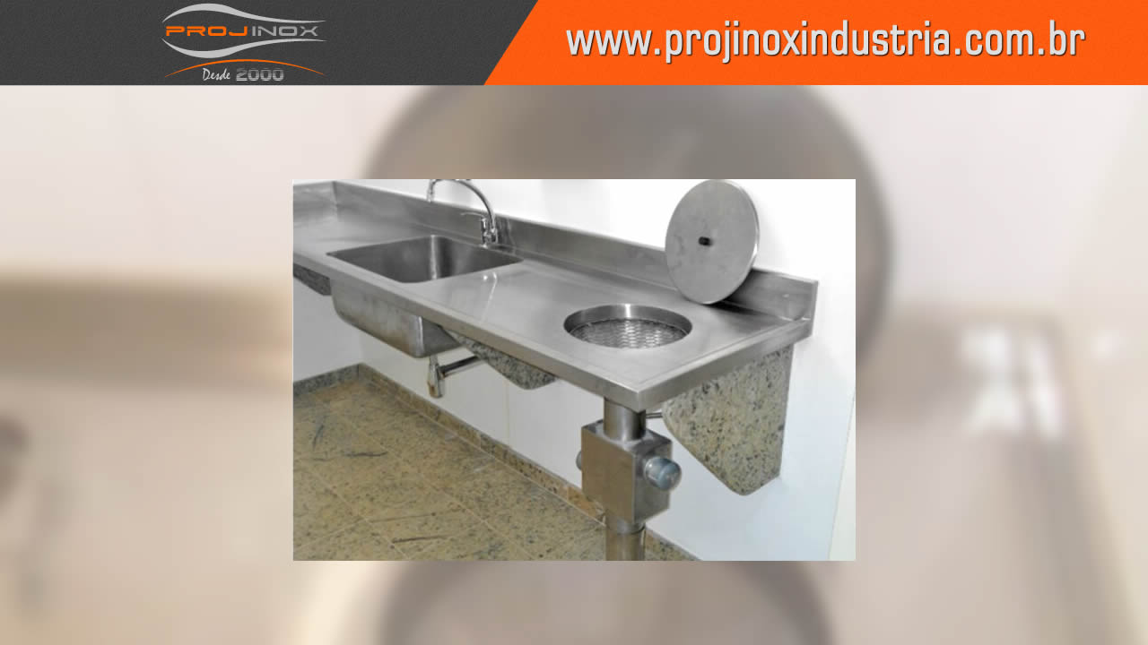 Pia Com Cuba Inox Imagem