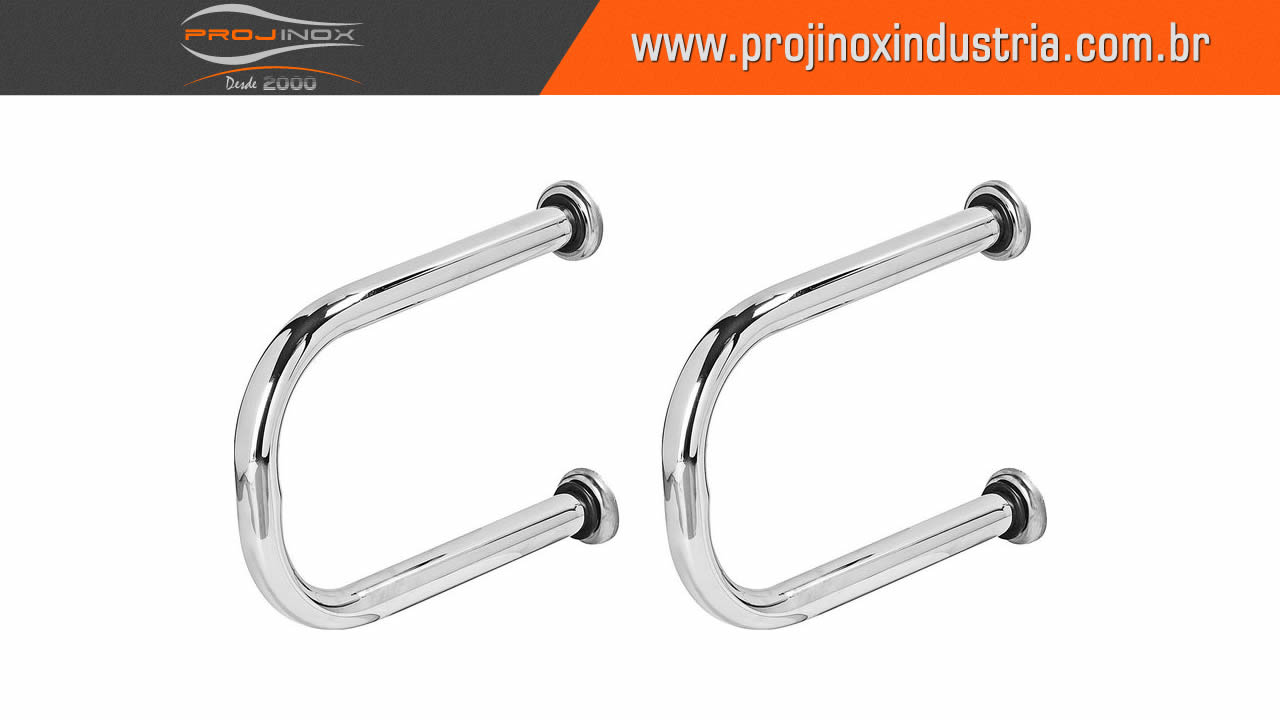Barra de Apoio Inox 40 Cm Imagem