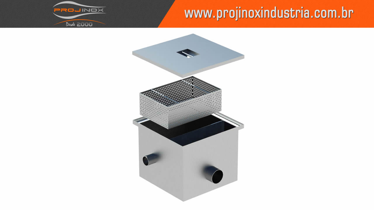 Caixa de Gordura em Aço Inox Imagem