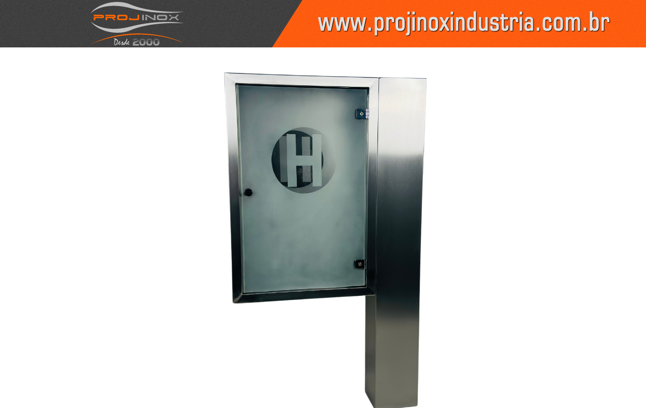 Caixa de Hidrante Duplo Inox e Vidro Imagem
