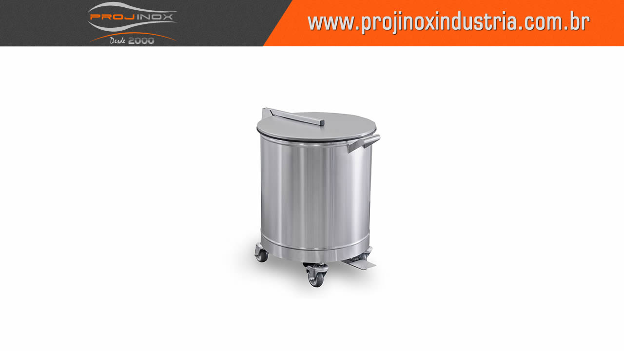 Carro para Detritos em Aço Inox. Imagem