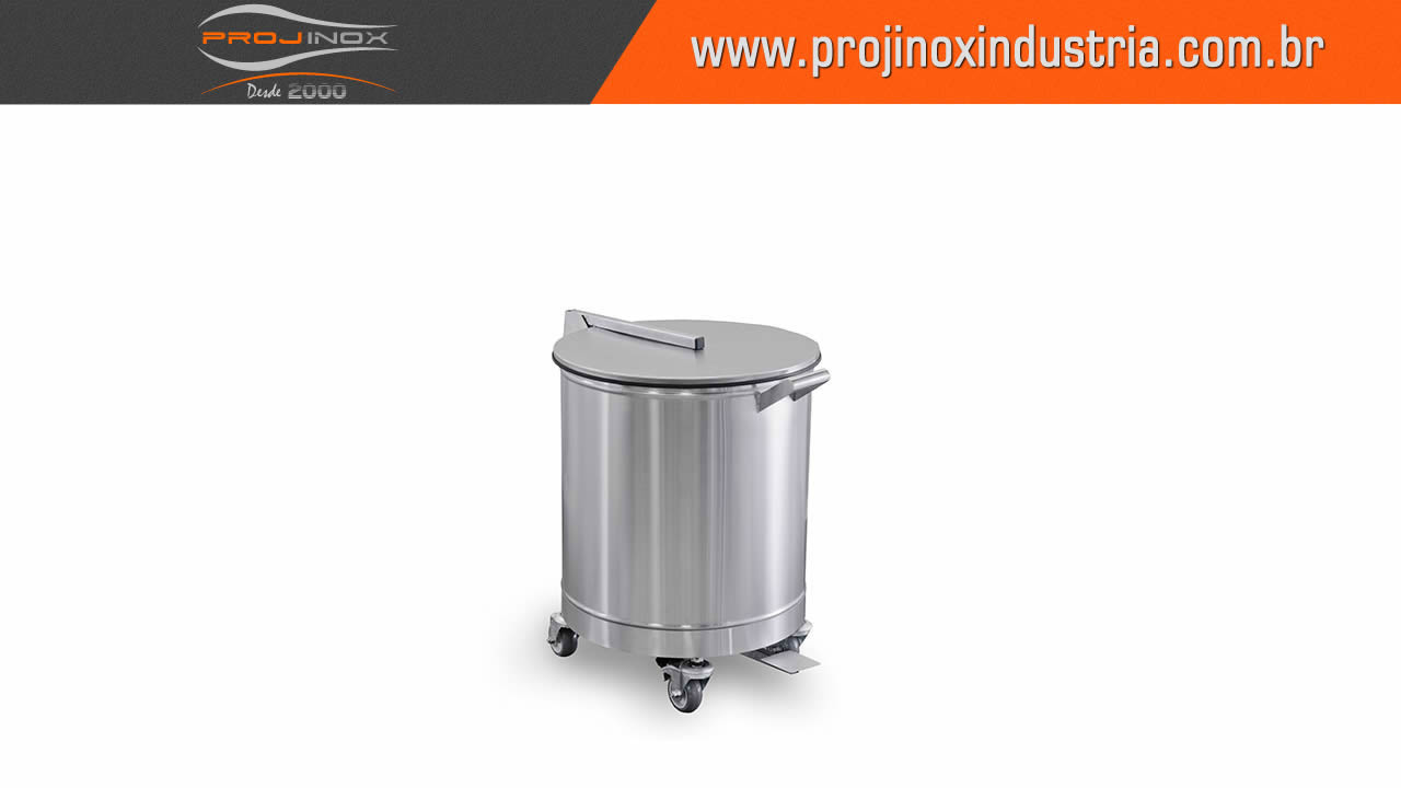 Carro para Detritos em Aço Inox. Imagem