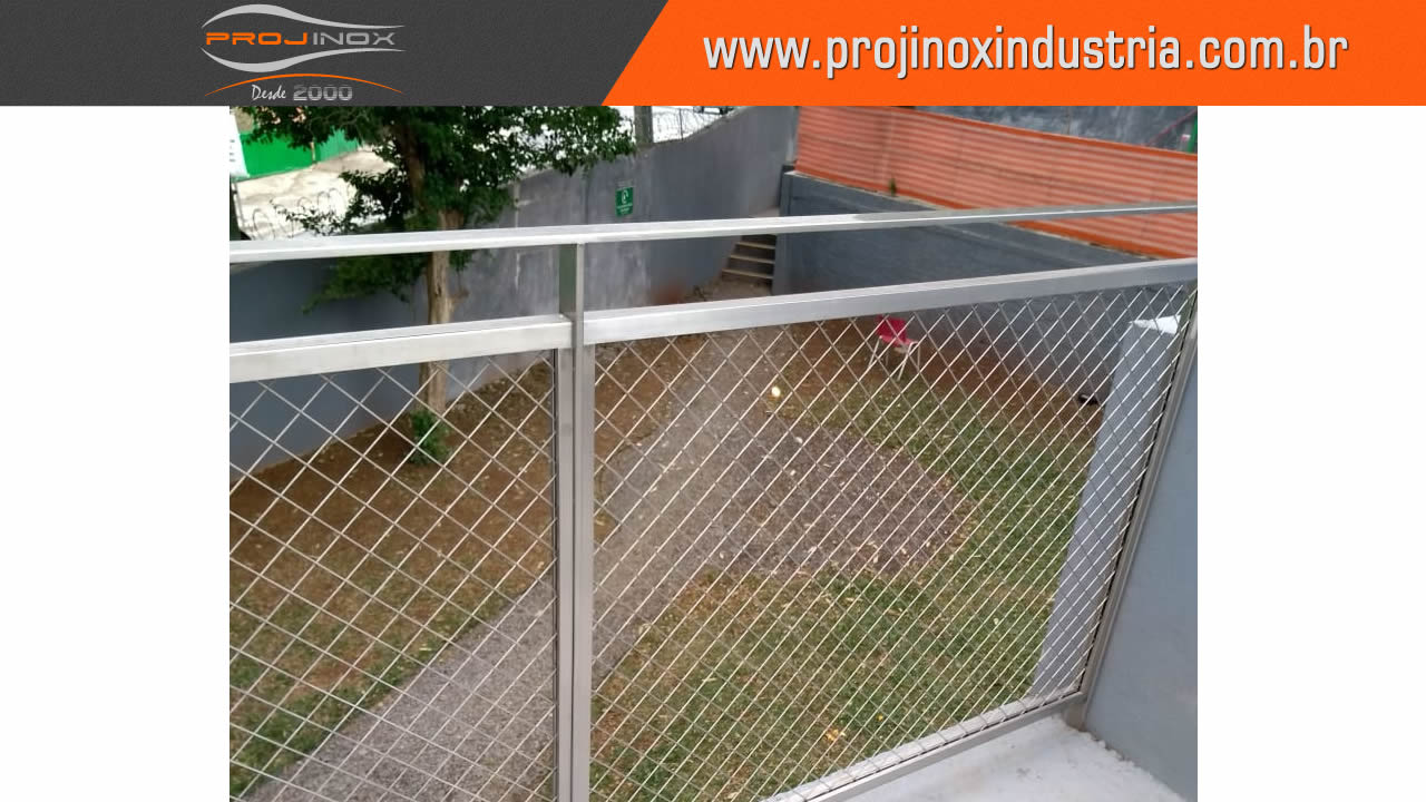 Corrimão Com Travessas em Inox Imagem
