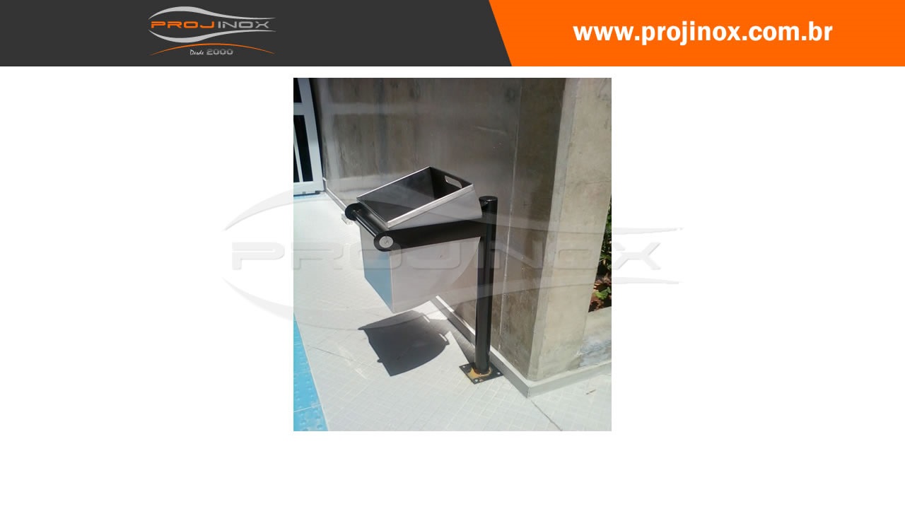 Lixeira em Aço Inox Imagem