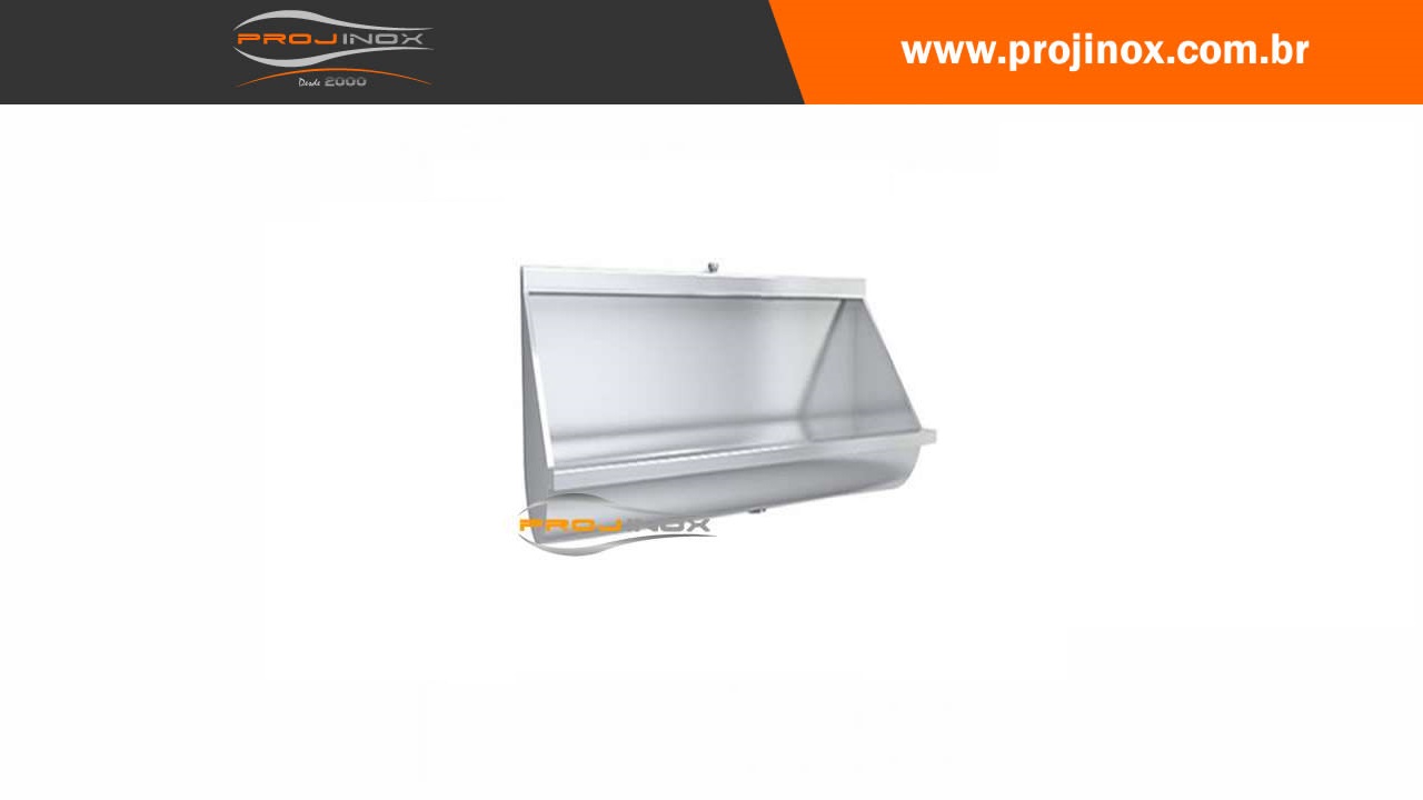 Mictório Coletivo em Aço Inox Imagem