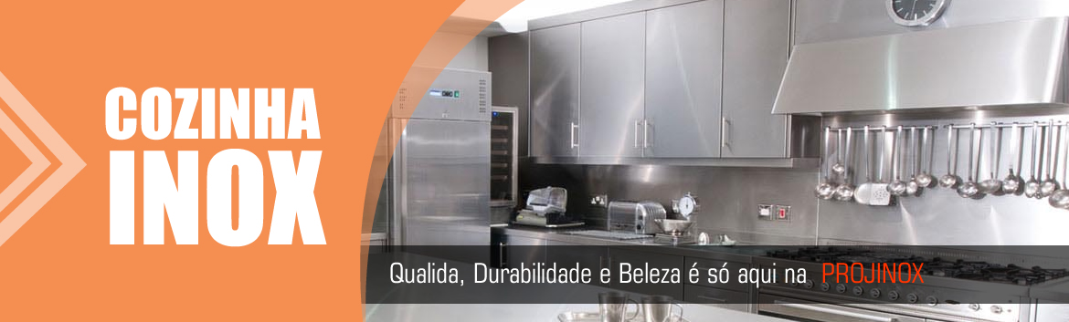 O inox vai deixar a sua cozinha muito mais moderna