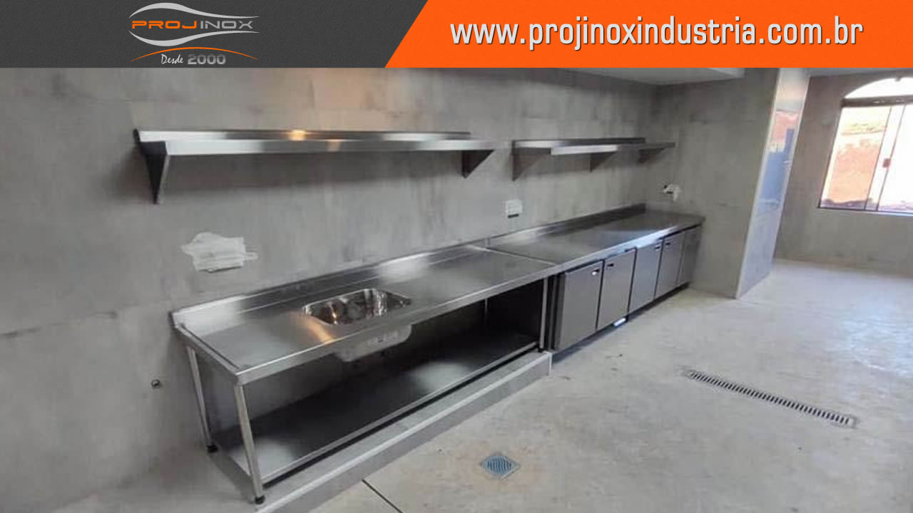 Mesa para Cozinha Industrial Inox - 5
